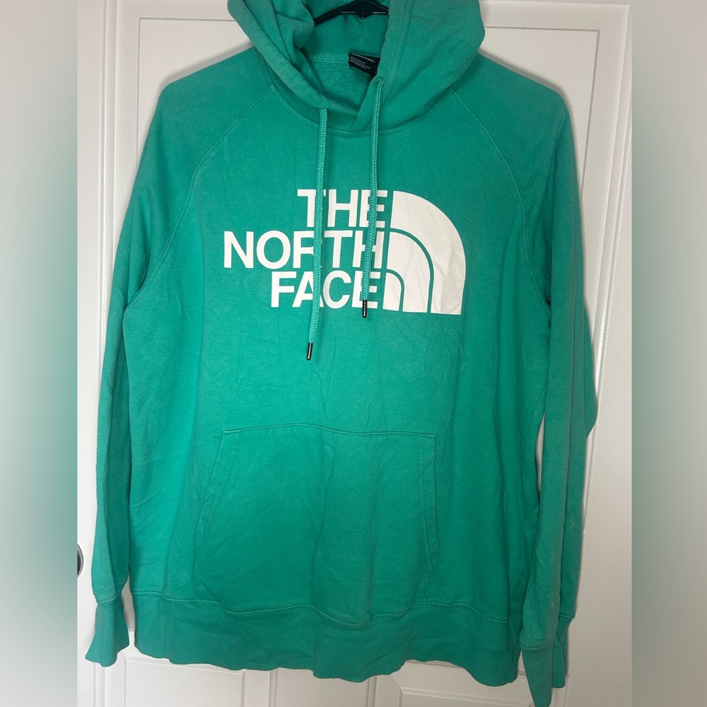 The North Face Teal Green Logo Hoodie